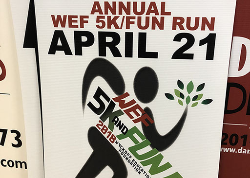 on corrugated plastic