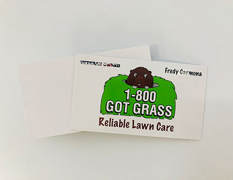 Glossy paper with graphics