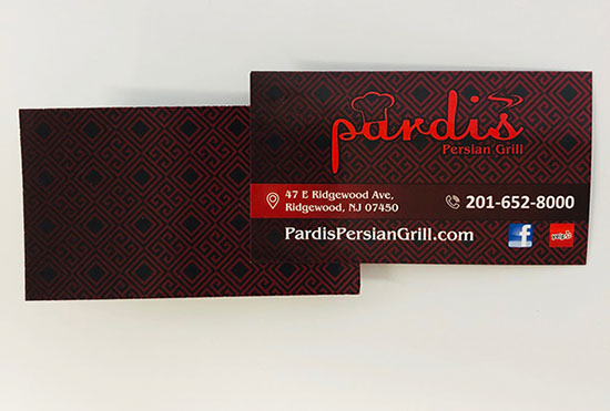 Glossy paper and full color in both sides