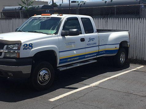 Printed and die cut vinyl on vehicle