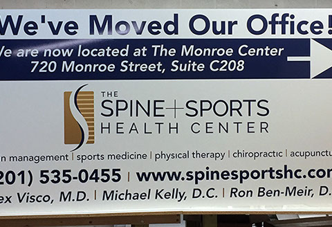 Cut vinyl on Aluminum composite sign