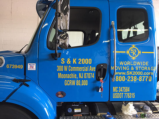 Printed and die cut vinyl on vehicle