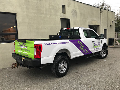 Hybrid Vehicle Wrap Printed and die cut