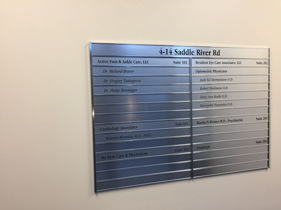 Laser engraved signs