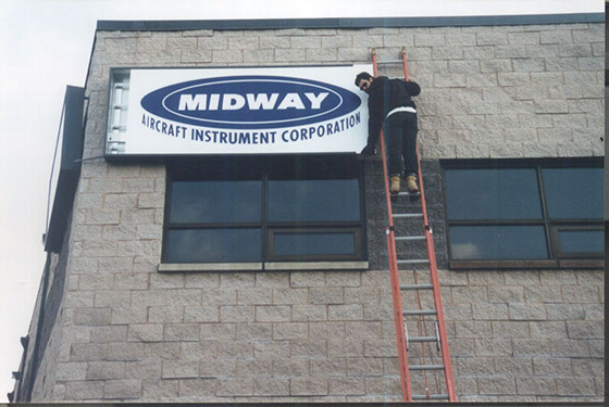 Light Box Sign Cut Vinyl graphics light box installation