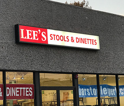 Light Box sign Cut Vinyl Graphics light box