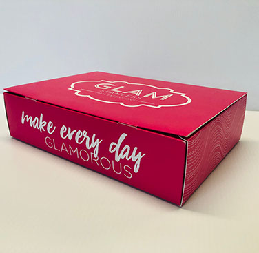 Cardboard box folded