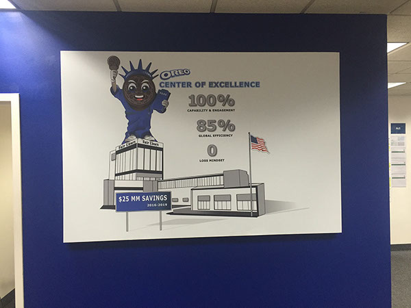 Printed Vinyl Graphic on foam board